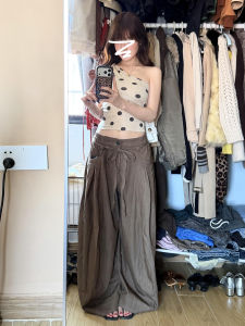 NIUVIES | 2026 New Dot Off-Shoulder Blouse Wide Leg Pants Set