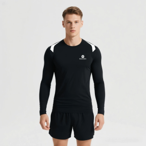 Madaha Kaos Baju Lengan Panjang Dry fit Pria Olahraga Running Gym Fitness Badminton Tennis Coolmen