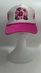 American Style Letters Lip Embroidered Baseball Hats Men Women Outdoor Sunshade Adjustable Breathable Fashion Street Truck Caps