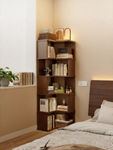 ZHUSHANXIA | Corner Bookshelf and Storage Cabinet for Children and Students