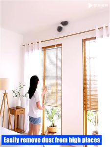 BUY 1 TAKE 1 Adjustable Stretch Extend Microfiber Feather duster 450CM Duster Cleaner Household Feather Duster Stainless Steel Household Dusting Brush For Cleaning Multifunctional Microfiber Dust Cleaning Tool