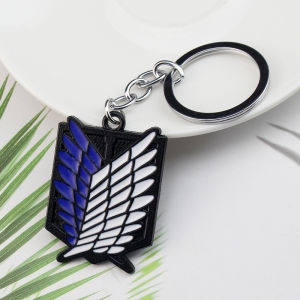 Bandai | Anime Attack On Titan Shingeki no Kyojin Keychain Pendant Key Chain Scouting Legion Emblem Cosplay Jewelry Gift for Women Men