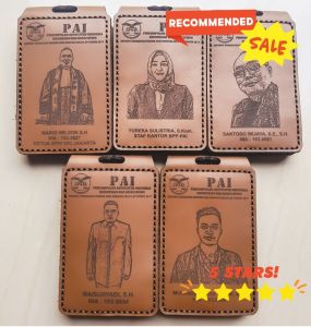 Name tag ID Card holder Kulit 100% TERMURAH !!!