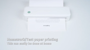 AiYin A4L เครื่องพิมพ์เทอร์มอลแบบพกพา รองรับขนาด A4/Letter พิมพ์ไร้สายผ่าน Bluetooth ไม่ต้องใช้หมึก