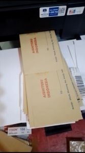 Amplop Putih Cokelat Cetak Kop Surat 1 Pack isi 100 Lembar Design Custom