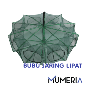 Bubu Perangkap Jebakan Jaring Jala Prangkap Lipat Ikan Udang Kepiting Sungai Danau Laut Alat Pancing Fish Trap Net 6 10 12 16 20 8 Lubang