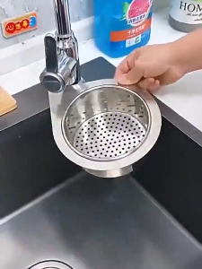 Khay Lọc Rác Bồn Rửa Chén Treo Vòi Hình Thiên Nga Dụng Cụ Lọc Rác Bằng Inox Chống Tắc Nghẽn Tiện Lợi Cho Nhà Bếp TIDO TI DO