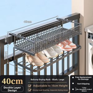 Balcony Drying Shoes and Socks Rack