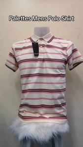PALETTES Trendy Stripe Polo Shirt for Men - Good Quality Cotton Spandex - Regular Fit - Flexible and Stretchable - Sizes S to XL - #8868