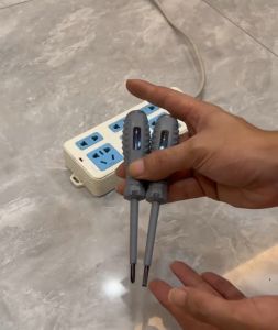 Bút thử điện thông minh thế hệ mới 2 có tua vít từ tính đo thông mạch tìm chỗ dây đứt ngầm (loại 2 đèn led xanh đỏ)