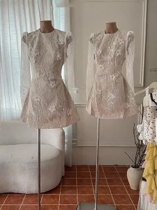 Elegant & Chic Lace Floral Long Sleeve Dress