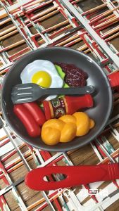 8PC/Set Children Kitchen Toys Simulation Dinnerware Mini Food Pretend Toys Educational Kitchen Toys