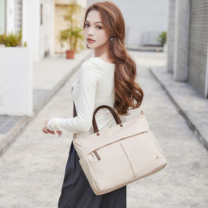 Laptop Bag for Girls Simple and Lightweight Womens Satchel 14-Inch 15-Inch 16-Inch Hanging Luggage Casual Large Capacity Womens Fancy Niche Style Business Shoulder Messenger Bag