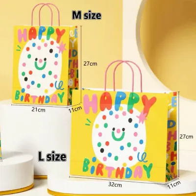 10pcs Thank You and Paper Handheld Bag for Birthday goodie Wedding Party Gift