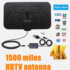 ANTENA TV DIGITAL + PENGUAT SINYAL High Gain 25dB + Amplifier TFL-D146 LED Indoor Outdoor
