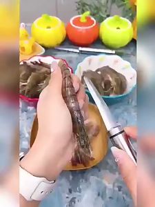 MONZA มีดแกะกุ้ง มีดแกะเปลือกกุ้ง ที่แกะกุ้ง 2 หัว วัสดุสแตนเลส No.Y1182