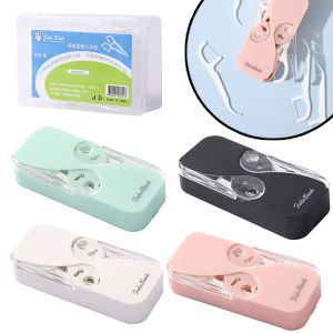 Floss Dispenser Automatic Dental Floss Storage Box Reusable Floss Toothpicks Container Portable Teeth Flosser Holder Tool