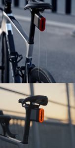 ROCKBROS Bicycle Rear Light Smart Bluetooth 5 lighting Modes Lock Light Waterproof TYPE-C Rechargeable Brake Sensing Tail Light Bike Accessories