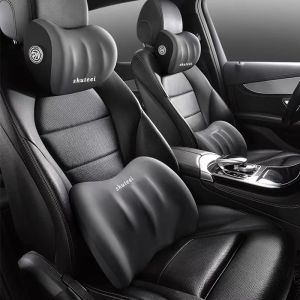 Car Headrest Pillow Car Pillow Neck Support Pillow Car Cervical Spine Seat Waist Cushion Car Interior Memory Cotton Pillow