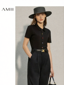 AMII | Stylish & Comfortable Short-sleeve Polo Shirt