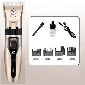 USB Rechargeable Dog Hair Cutting Grooming Machine Low Decibel Puppy Trimmer for Pet Haircut Electrical Animal Haircut Device