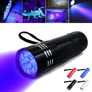 Black Mini Aluminum UV 9 LED Flashlight: A Multi-Purpose Tool