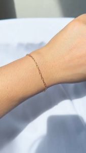 Gelang nori emas asli kadar 700 70 16k rantai tangan korea polo holo