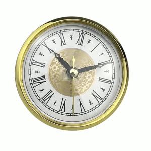 80MM Clock Insert Clock Movement Replacement DIY Projects Black Arabic Numerals Colored Trim Fits 2.8 Inch Round Hole