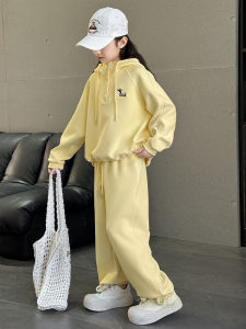 MPW | Girls Casual Fashionable Sausage Dog Sweatshirt Set Two-Piece Suit Spring Autumn Wear For Children And Tweens MPW Brand