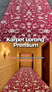 Karpet Lorong Corridor Carpet Floor Mat Red 1.8 x 1 M Karpet Permadani Permadani