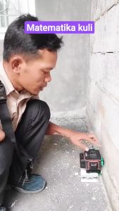 PAKET Meteran Cross Laser Level 16 Lines 4D Hijau Remote + Tripod Self Leveling Waterpass LD-515