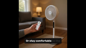 Farfalla FSF-S12ER 12" Remote Stand Fan | 3 Heights | 3-Speed | SG Ready Stock | 1 Year Warranty