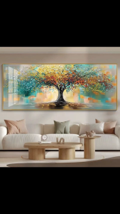 Modern Aesthetic home decor Mural accent wall decor display painting living room frame painting display