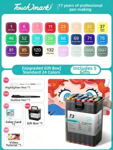 Touch mark | Waterproof Fast-Drying Non-Fading Art Markers for Children