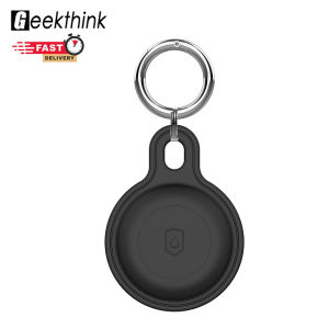 GEEKTHINK Waterproof Silicone Case for Air tag (No Smart Device) with Spring Key Ring Shockproof Anti-Scratch for AirTag Tracker Protective case