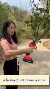 กรรไกรตัดสวนไฟฟ้า เสาต่อขยาย 2.1 ม. มอเตอร์ไร้แปรงถ่าน