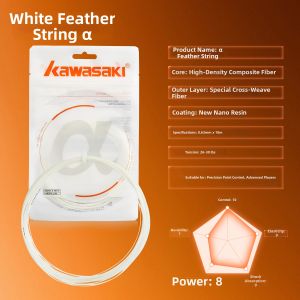 Kawasaki | Line Control High Bounce Fine and Clear High Tension Badminton String