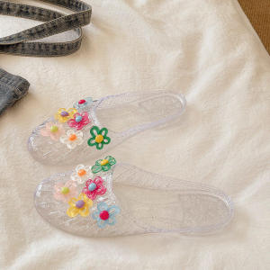 JIFANPAUL | Flat Soft Transparent Slippers