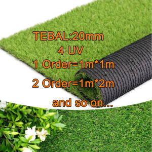 Artificial Grass Carpet Mat Customizable 2meter Koridor Gardening UV Rumput Palsu Tiruan Karpet Outdoor Artificial Grass Carpet Mat Golf KYK Sofa
