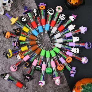 10/15/20/30 ชิ้นน่ารักฮาโลวีนธีมสี่สีปากกาสำหรับฮาโลวีนสยองขวัญปาร์ตี้ของขวัญของที่ระลึกเด็กรางวัลตกแต่ง