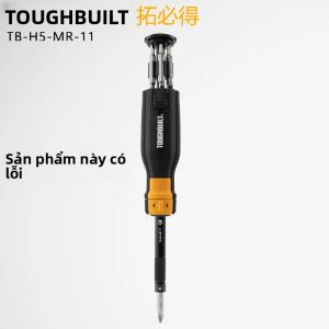 Bộ Tua Vít Đa Năng Có Tay Cầm Hai Chất Liệu TOUGHBUILT TB-H5-MR-11 9 Món Đầu Từ Tính Thép Chrome-Vanadium