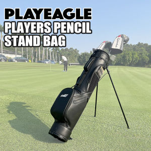 PLAYEAGLE Golf Pencil Stand Bag Light Weight Standing Golf Bag Golf Practice Sunday Bag Can Put 4-7pcs Golf CLubs Golf Half Bag With Stand