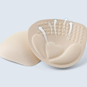 แผ่นรองดันทรงหัวใจ 2 แพ็ค – เม็ดมีดบราที่มองไม่เห็นแบบหนา โพลีเอสเตอร์ ซักได้