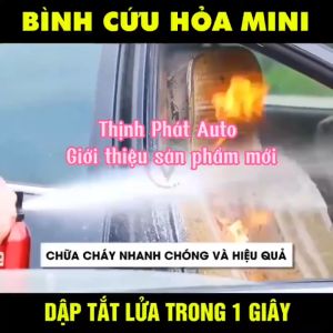 Bình Chữa Cháy mini bình cứu hoả cho xe ô tô nhỏ gọn tiện lợi mà hiệu quả loại 500ml