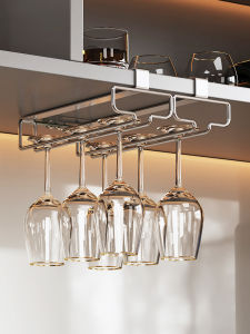BANGJIE | Wall-mounted No-drill Wine Glass Rack High-footed Glasses Storage Shelf