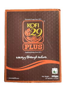 Original KOFI29 plus Mens Coffee Energy Drink Low Temperature Cold Brewed 200g Boxed Pack Malaysian Brand Coffee Bean