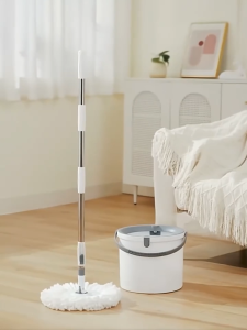 LOOLALA Household One Mop Clean Mop Bucket Rotating Mop Cloth Hand-Free Automatic Dehydration Drying Handy Tool