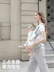 Babysafe เป้อุ้มเด็กนั่ง Hip seat สะพายหน้า-หลัง ให้ลูกน้อยนั่งสบาย ผ้าคอตตอนแท้ ใส่สบาย ระบายอากาศได้ดี เหมาะสําหรับ 0-3 ปี