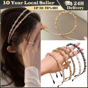Bohemian Rhinestone Glass Stone Handmade Headbands Hairbands for Women Girls Hair Accessories