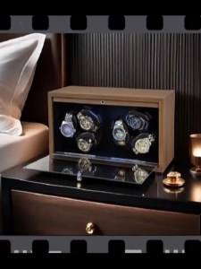 3-in-1 Automatic Watch Winder Bi-directional Rotation Carbon Fiber Watch Storage Display Case